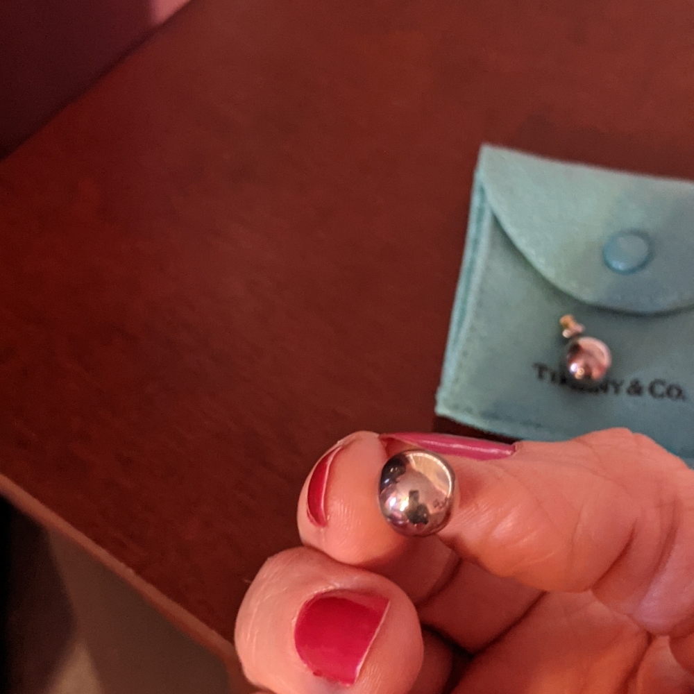 Tiffany and company 10 mm sterling silver ball earrings